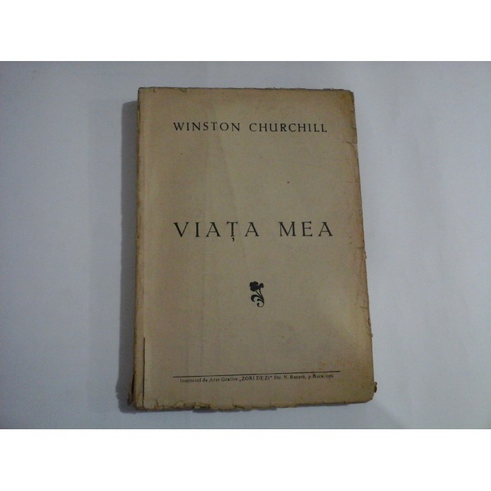 VIATA MEA (lipsa coperta fata)  -  WINSTON CHURCHILL